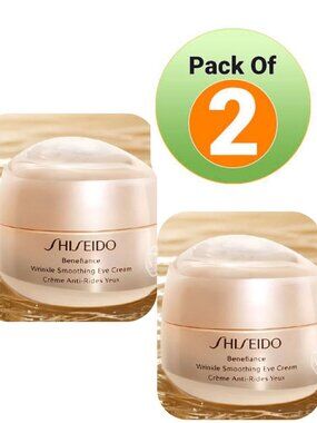 Shiseido Benefiance Wrinkle Smoothing Eye Cream – Anti-Aging 15 ml (pack of 2)